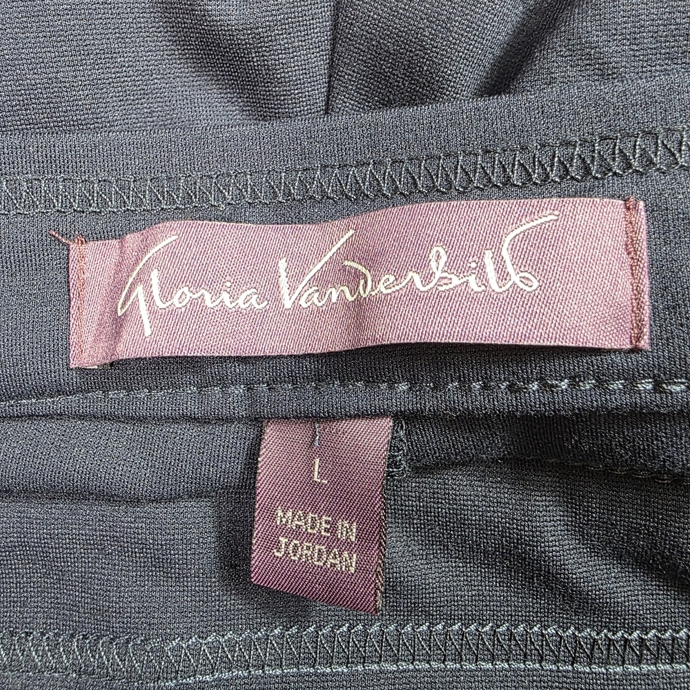 Gloria Vanderbilt Dark Blue Straight Leg Pants - Picture 6 of 6